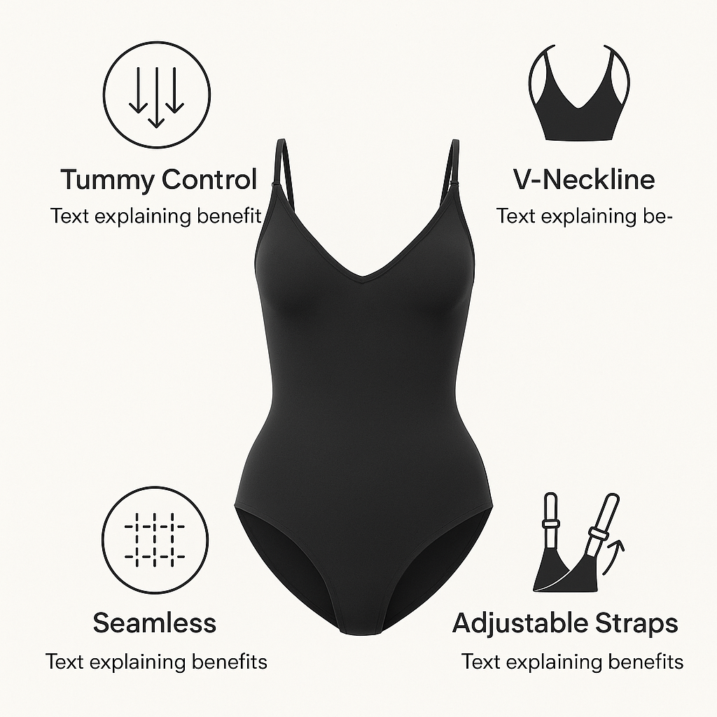 Tummy Control Body Shaper for Women – Buy 1 Get 1 Free